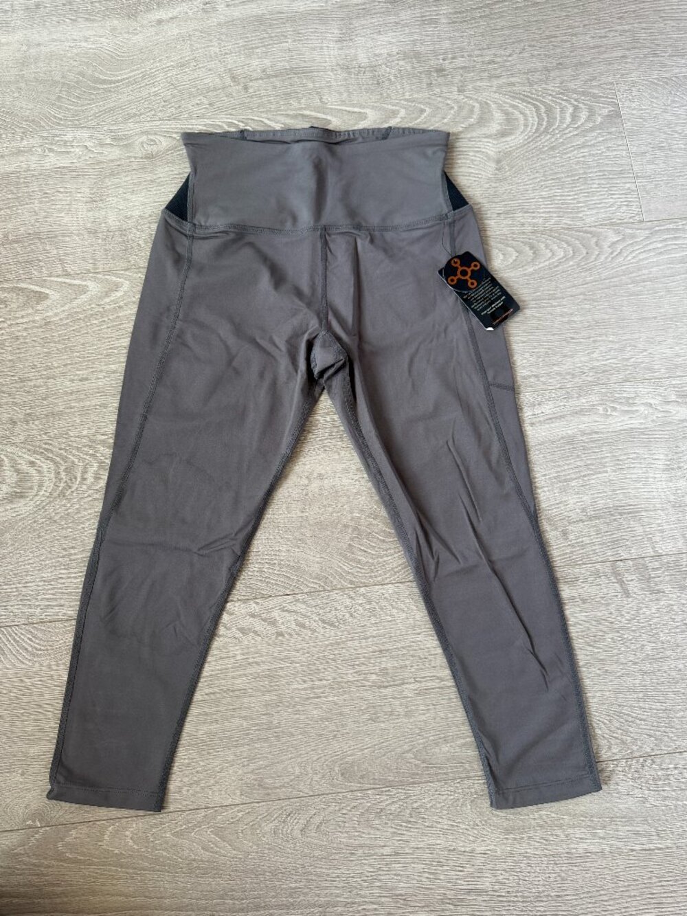 Tommie Copper Women’s Compression Leggings Gray & Black Medium